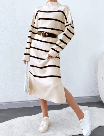 Rochie medie SHEIN, ecru