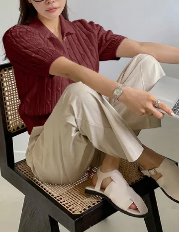 Tricou Dazy, visiniu