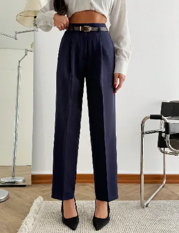 Pantaloni SHEIN, bleumarin