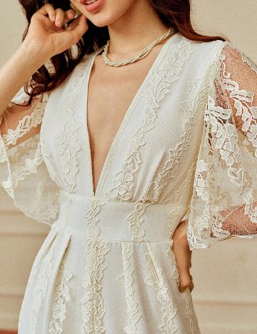 Salopeta SHEIN, ecru