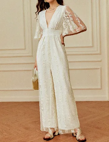 Salopeta SHEIN, ecru