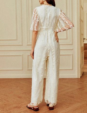 Salopeta SHEIN, ecru