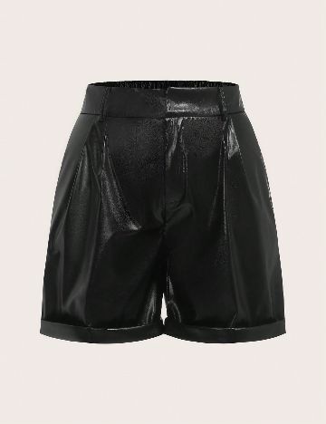 Pantaloni scurti SHEIN CURVE, negru