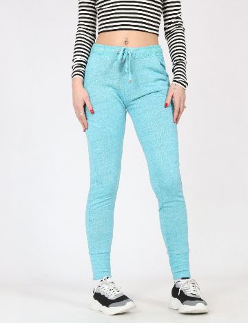 Pantaloni Bershka, turcoaz