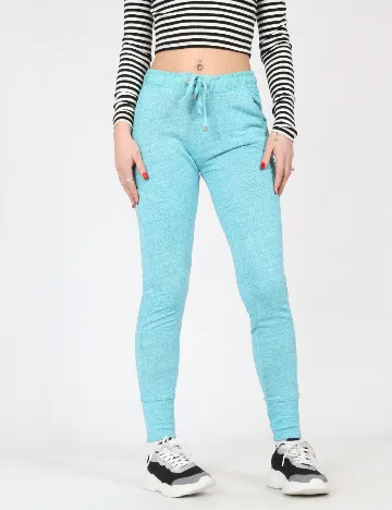 Pantaloni Bershka, turcoaz