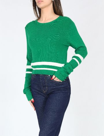 Bluza Pull&Bear, verde