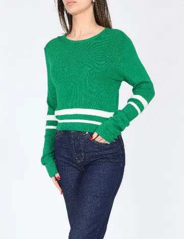 Bluza Pull&Bear, verde