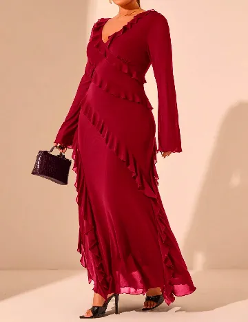 Rochie lunga SHEIN CURVE, rosu