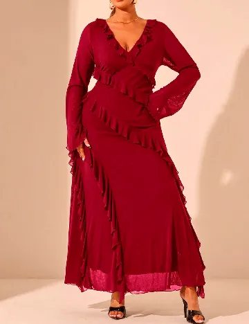 Rochie lunga SHEIN CURVE, rosu