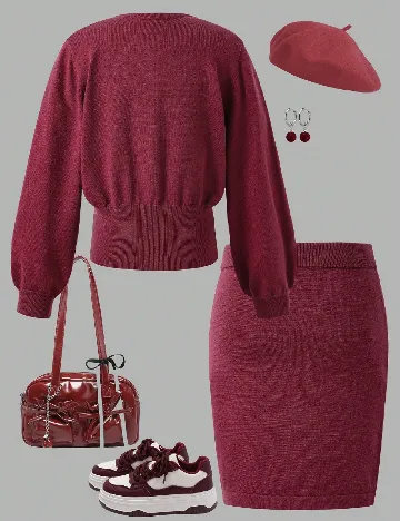 Compleu Shein Kids, magenta