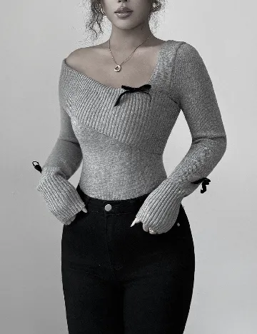 Bluza SHEIN CURVE, gri