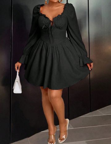 Rochie scurta SHEIN CURVE, negru