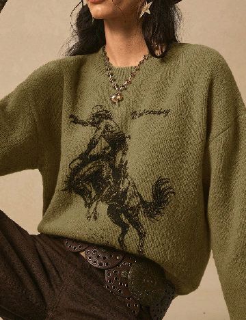 Pulover SHEIN, verde