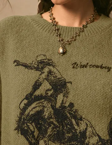 Pulover SHEIN, verde