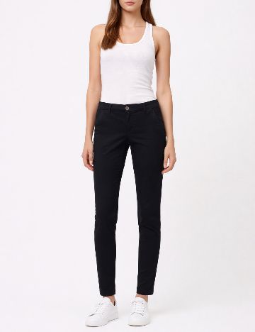Pantaloni Pull&Bear, negru