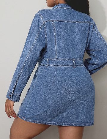 Rochie scurta SHEIN CURVE, albastru