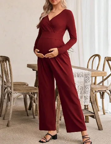 Salopeta SHEIN Maternity, rosu