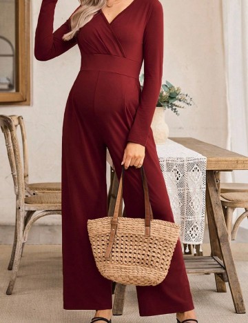 Salopeta SHEIN Maternity, rosu