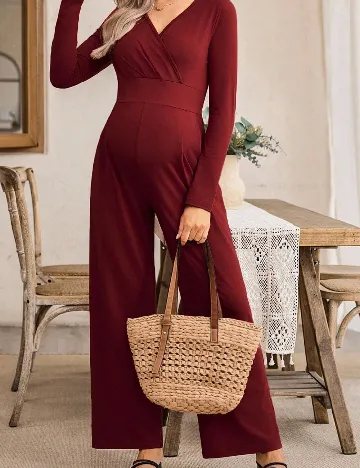 Salopeta SHEIN Maternity, rosu