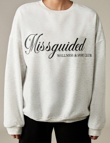 Bluza Oversize Missguided, gri