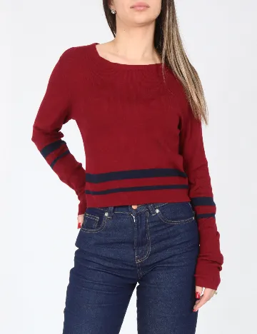 Bluza Pull&Bear, visiniu