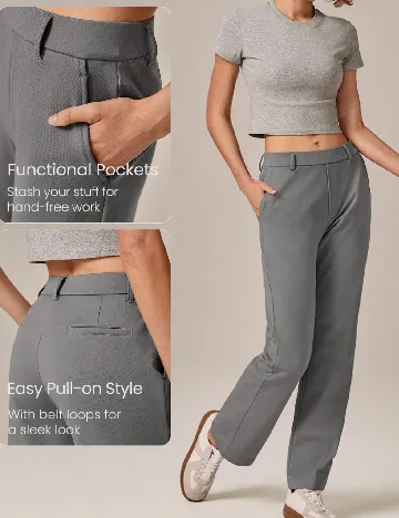 Pantaloni GLOWMODE, gri