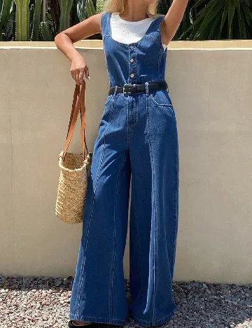 Salopeta SHEIN, albastru