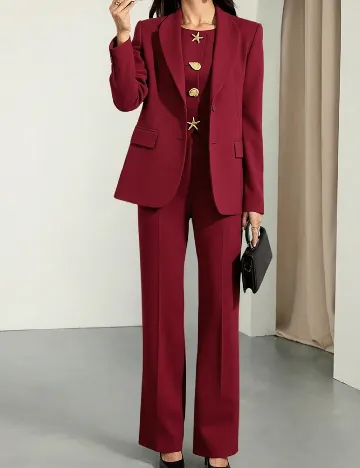 Costum SHEIN, visiniu