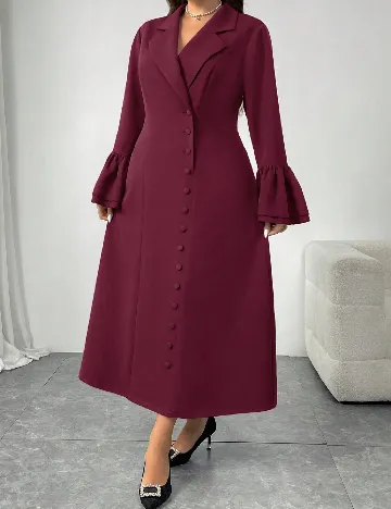 Rochie lunga SHEIN CURVE, pruna