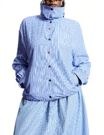 Jacheta SHEIN CURVE, albastru