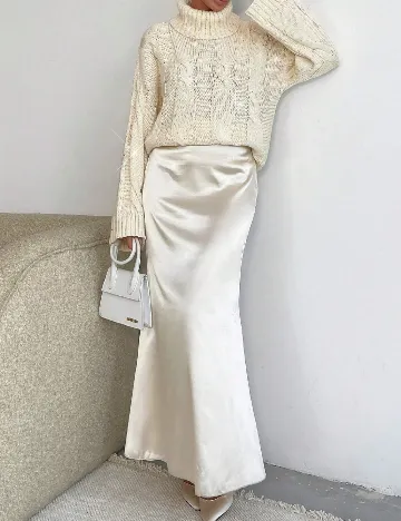 Pulover Oversize SHEIN, crem