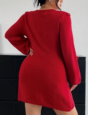 Rochie scurta SHEIN CURVE, rosu