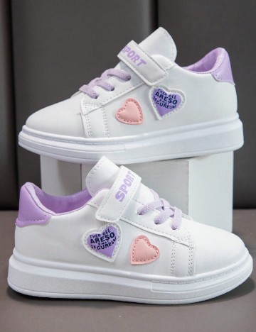 Adidasi Shein Kids, alb