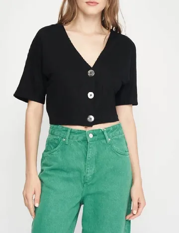 Top Bershka, negru