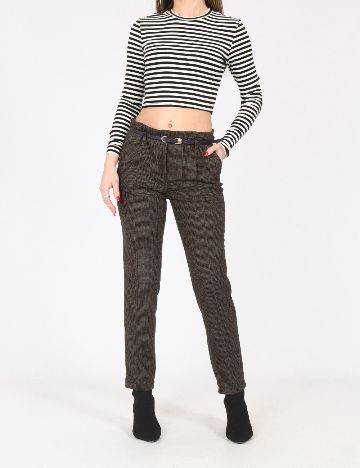 Pantaloni Zara, maro