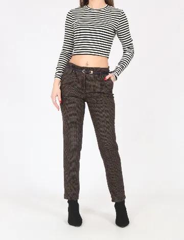 Pantaloni Zara, maro