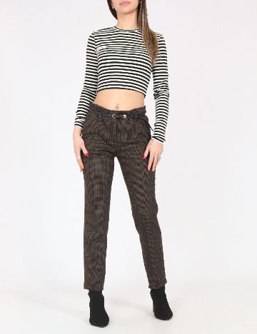 Pantaloni Zara, maro