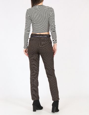 Pantaloni Zara, maro