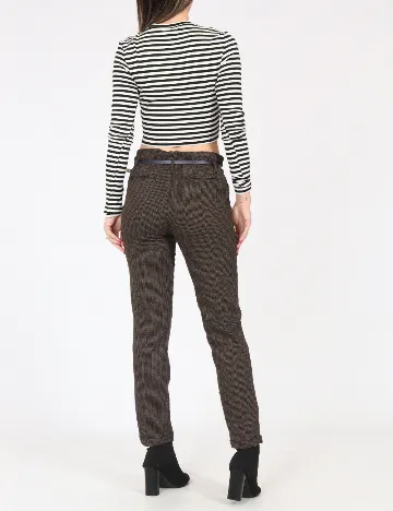 Pantaloni Zara, maro