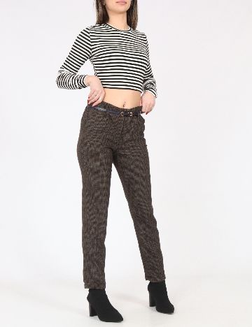 Pantaloni Zara, maro