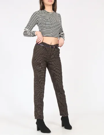 Pantaloni Zara, maro