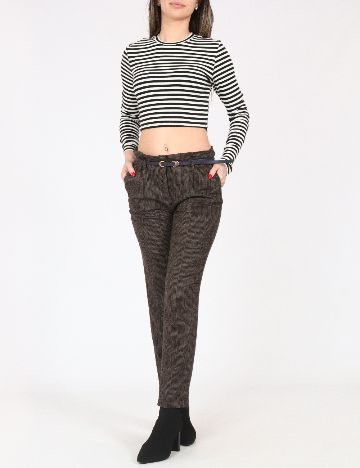 Pantaloni Zara, maro