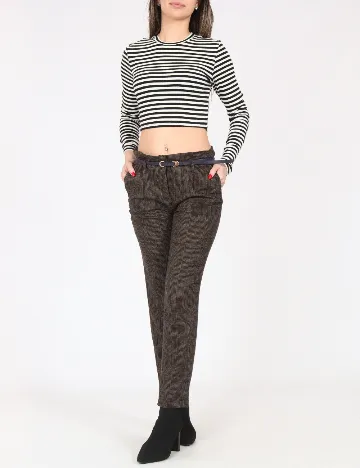 Pantaloni Zara, maro