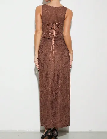 Rochie lunga SHEIN, maro