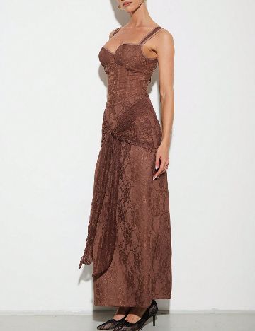 Rochie lunga SHEIN, maro