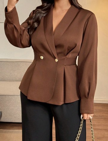 Sacou SHEIN CURVE, maro