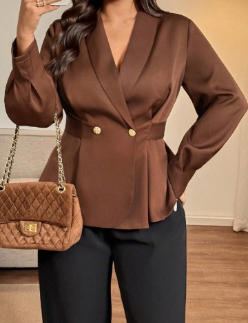 Sacou SHEIN CURVE, maro