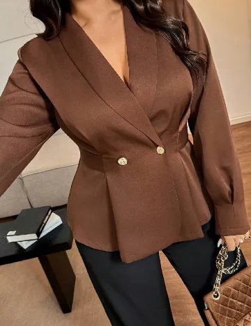 Sacou SHEIN CURVE, maro