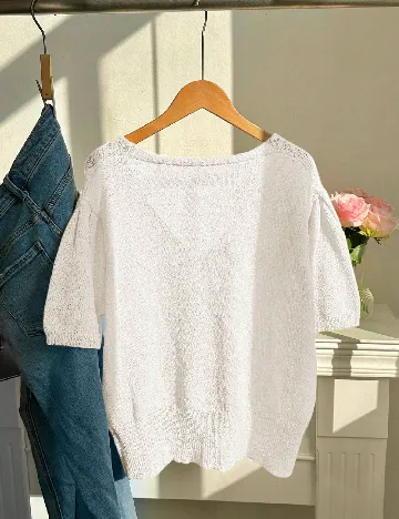 Bluza SHEIN CURVE, ecru