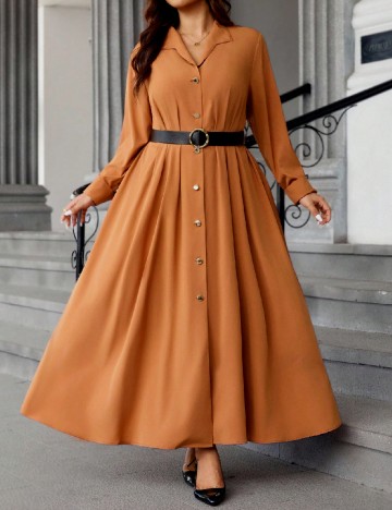 Rochie lunga SHEIN CURVE, portocaliu